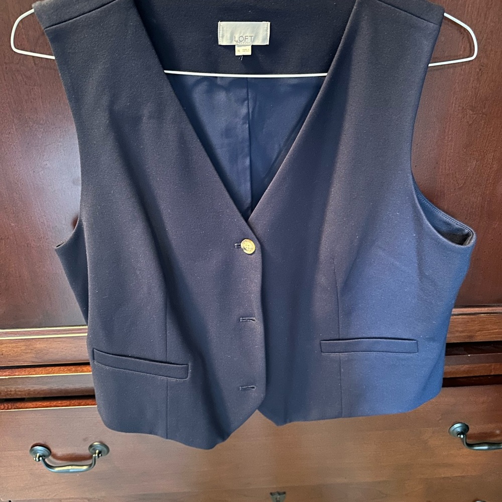 LOFT Midnight Blue Vest